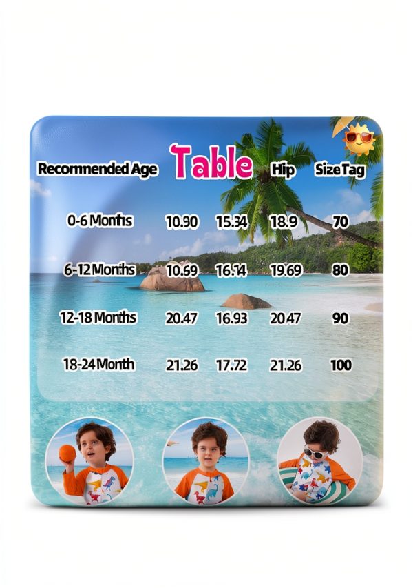 Baby Boy Swimsuits Dinosaur Polyester Fabric-4
