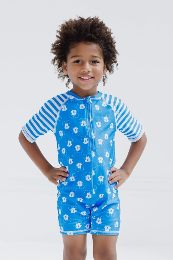 Disney Mickey Mouse Baby Boys One Piece Swimsuit Blue-5