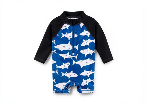 Gerber Baby Rashguard UPF 50+ Shark Swim-4