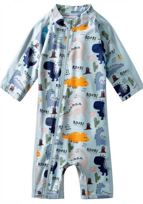 Baby Boys One Piece Swimsuits Ocean Color-1