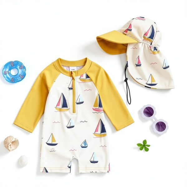 Baby Boy Rashguard Swimsuit Toddler Boy Bathing Suit-1