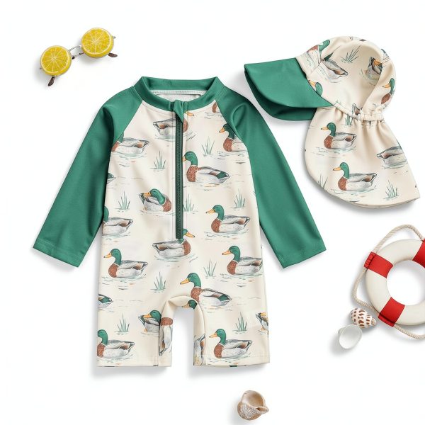 Toddler Swimwear BrandX Long Sleeve Rash Guard-2