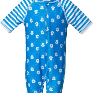 Disney Mickey Mouse Baby Boys One Piece Swimsuit Blue-0