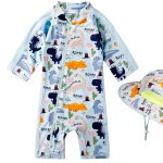 Baby Boys One Piece Swimsuits Ocean Color-0