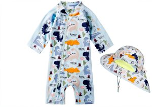 Baby Boys One Piece Swimsuits Ocean Color-0
