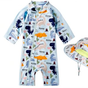 Baby Boys One Piece Swimsuits Ocean Color-0