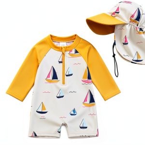Baby Boy Rashguard Swimsuit Toddler Boy Bathing Suit-0