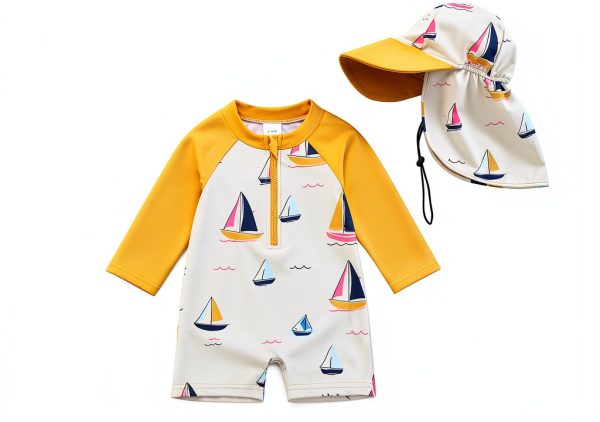 Baby Boy Rashguard Swimsuit Toddler Boy Bathing Suit-0
