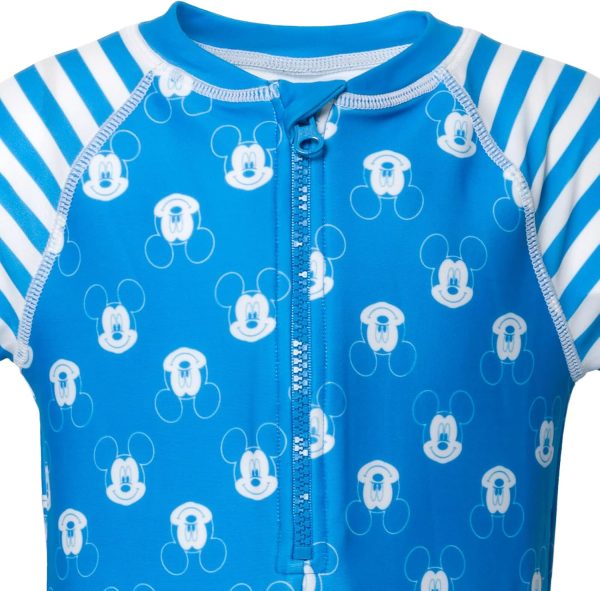 Disney Mickey Mouse Baby Boys One Piece Swimsuit Blue-2