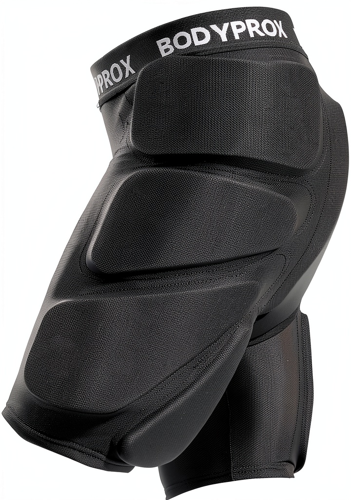 Athlete wearing Bodyprox Protective Shorts while skateboarding