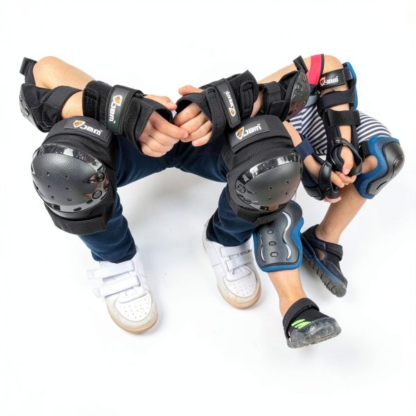 JBM Kids Cycling Knee Pads Set Polyester-6