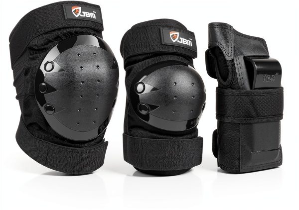 JBM Kids Cycling Knee Pads Set Polyester-0