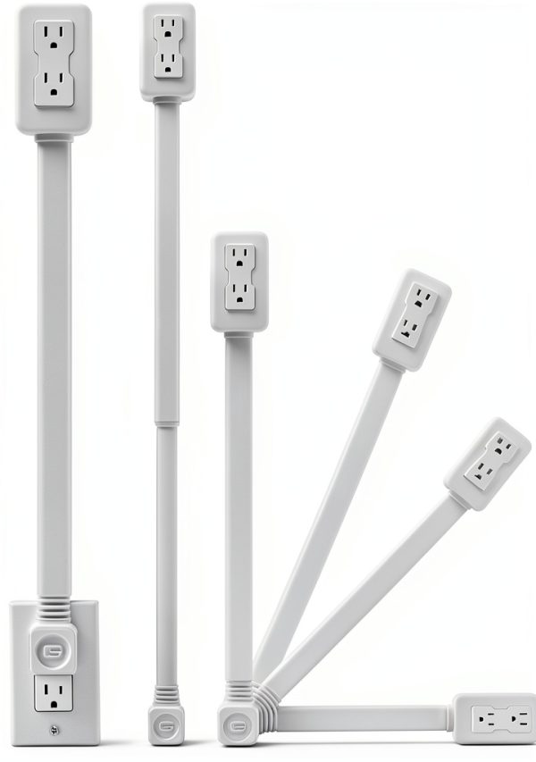 EZ Outlet Extender by Toka – Adjustable 22-34" Rotating-1