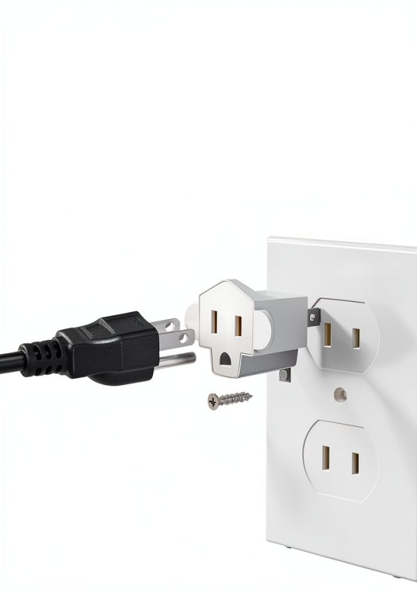 Portable 3-to-2 Prong Outlet Adapter SerBion Fireproof 1875W 4-Pack-1