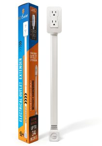 EZ Outlet Extender by Toka – Adjustable 22-34" Rotating-0