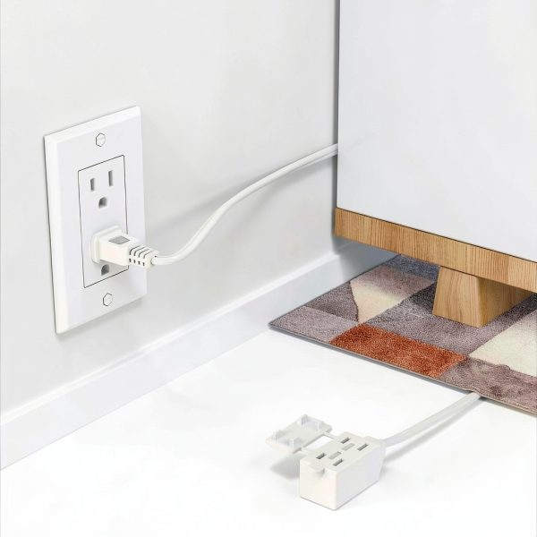 Cable Matters 2-Pack 16 AWG 2‑Prong Extension Cord 6 ft White-2